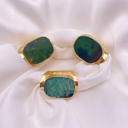 African Jade Statement Ring Image