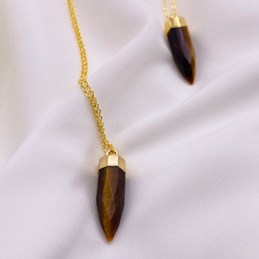 Tigers Eye Point Necklace Image