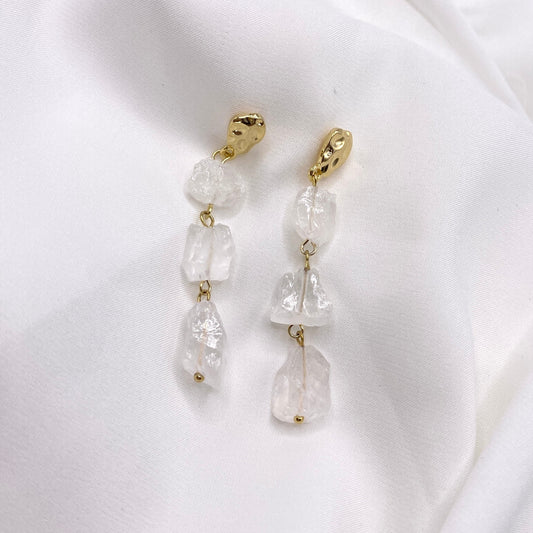 Crystal Quartz Drop Earrings Image