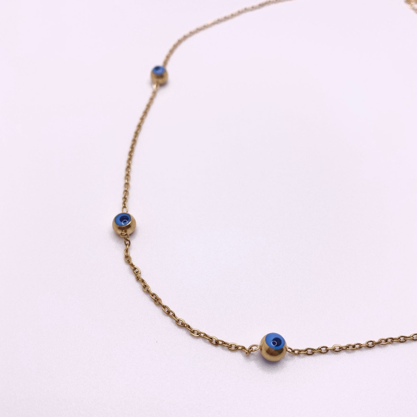 Thin Turkish Eye Necklace