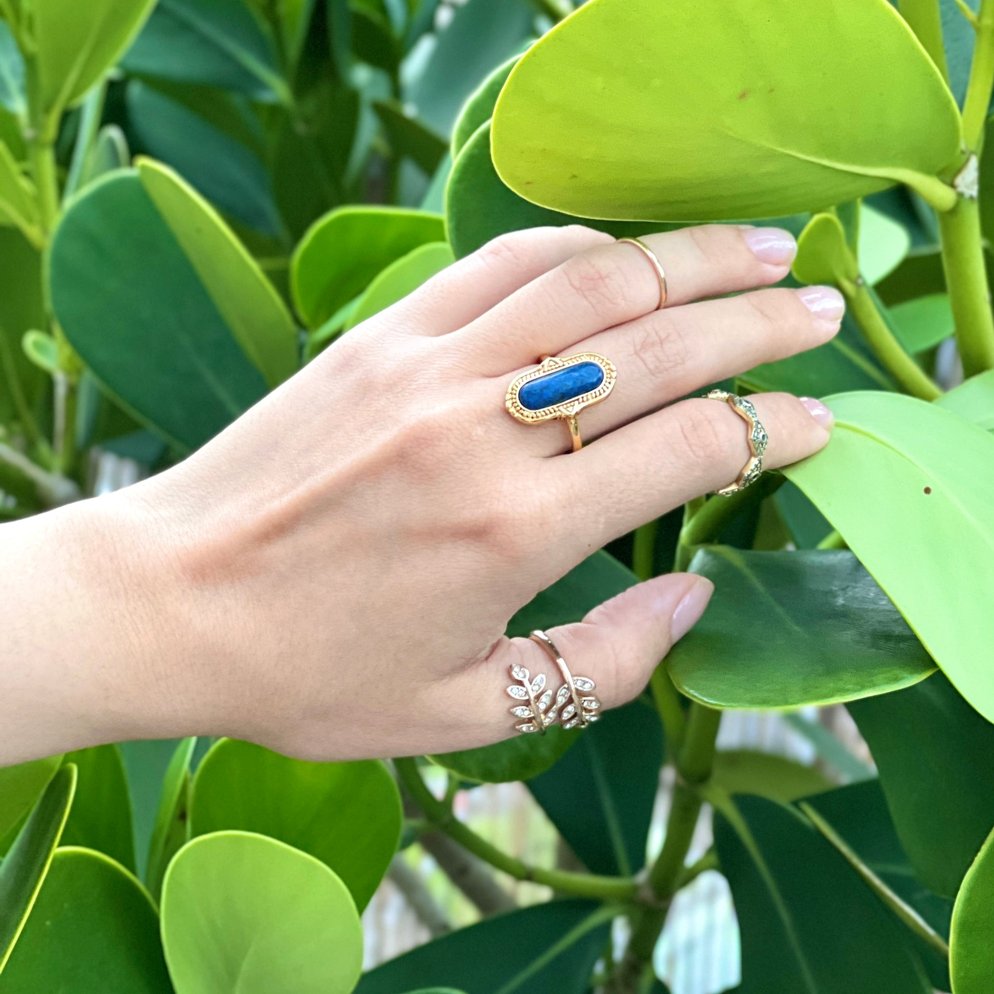 Lapis Lazuli Oval Ring Image